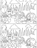Les insectes Jeu des différences, les insectes