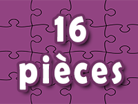 Puzzles en ligne, 16 pièces