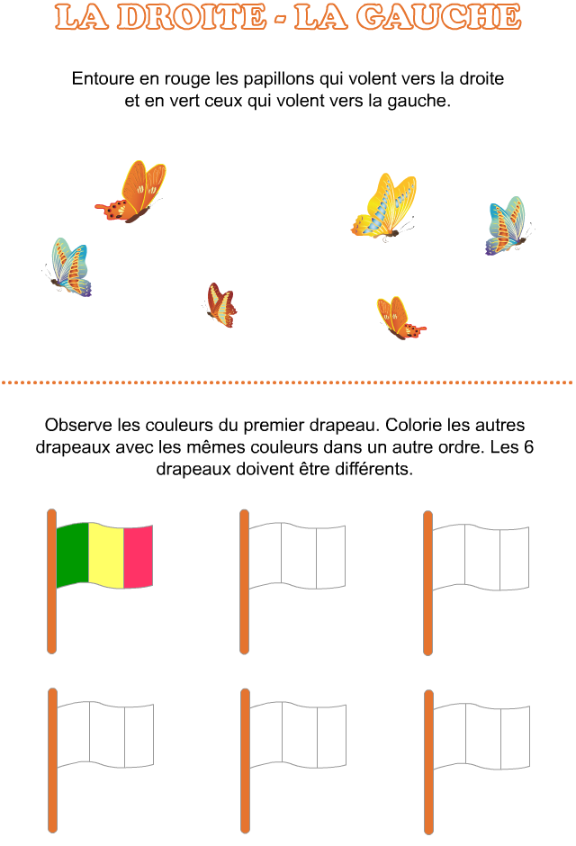 Exercice sur la droite et la gauche