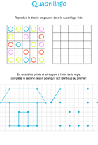 Repérage sur quadrillage Repérage sur quadrillage en maternelle