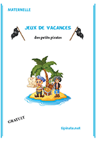 Cahier d'activités sur le thème des pirates pour enfants de 4 à 6 ans Cahier de jeux sur le thème des pirates