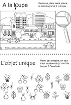 Puzzle, objet unique Jeux gratuits à imprimer : puzzle, objet unique