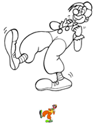 Coloriage à imprimer, un clown