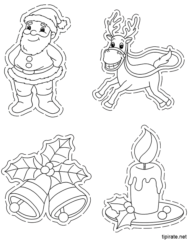 Dessins de Noël à imprimer et à découper