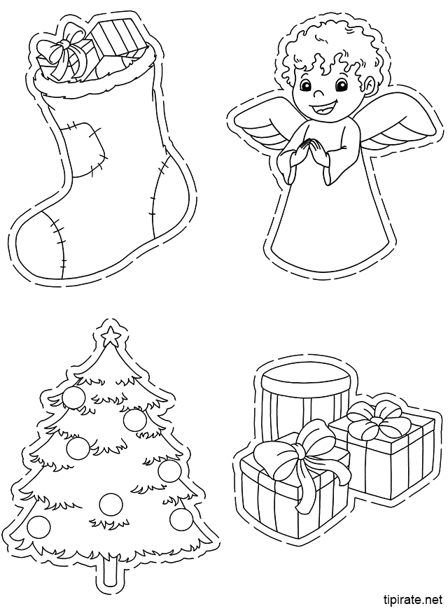 Dessins de Noël à imprimer et à découper