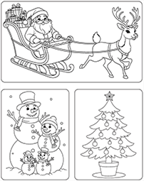 Dessin de Noël à imprimer et à colorier