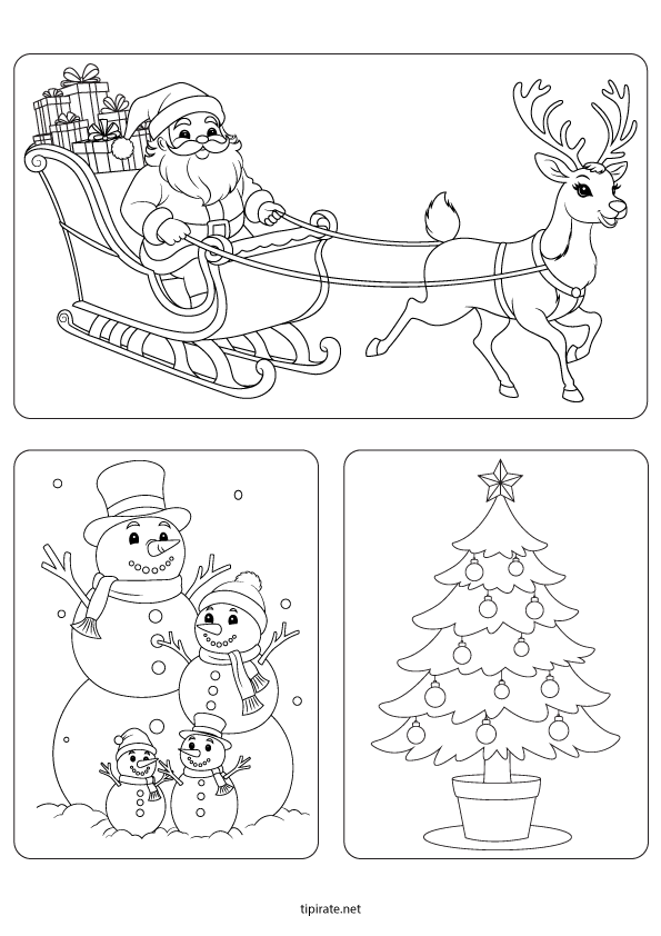 Coloriages de Noël à imprimer