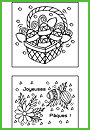 Coloriage à imprimer, des oeufs de Pâques