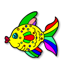Coloriages, les poissons