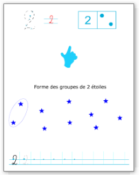 Apprendre à écrire le chiffre 2