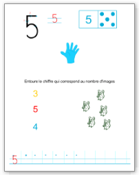 Apprendre à écrire le chiffre 5