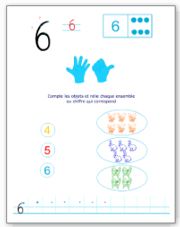 Apprendre à écrire le chiffre 6