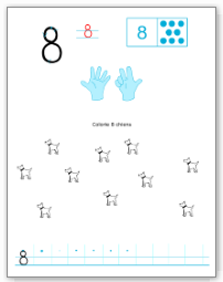 Apprendre à écrire le chiffre 8