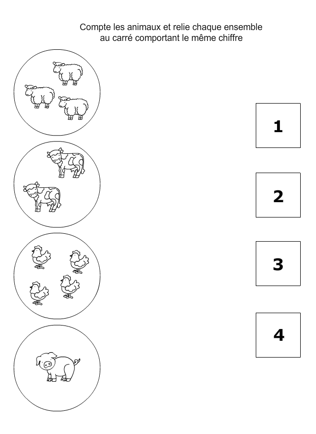 Apprendre à compter, exercice 2