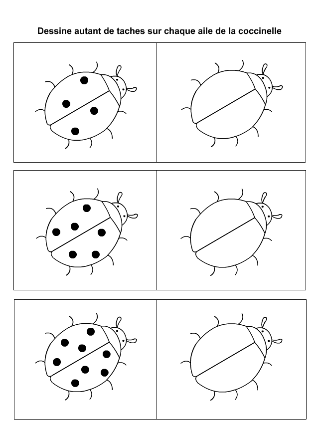 Apprendre à compter, exercice 4