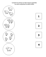 Compter les animaux dans chaque ensemble