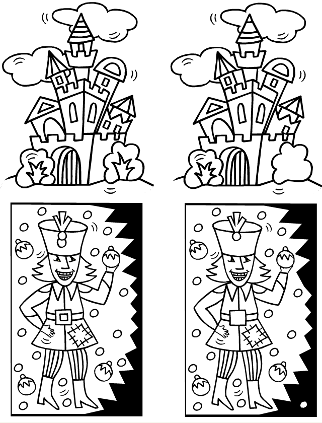 Le château Jeu des différences, le château