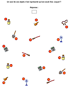 Jeux d'observation, l'objet unique