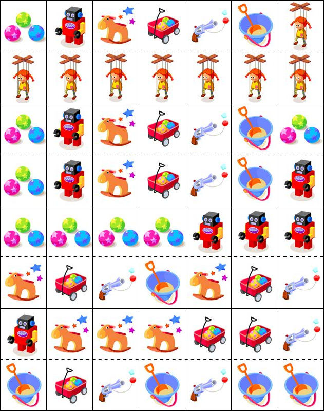 Les jouets Jeu de dominos, les jouets