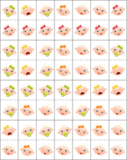 Jeux de dominos, les expressions des visage