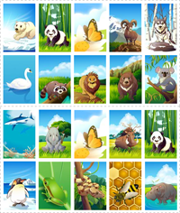 Jeu de loto à imprimer - les animaux