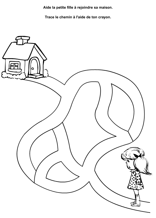 Jeu de labyrinthe gratuit à imprimer