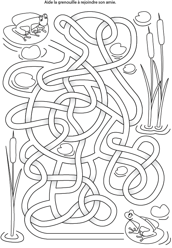 Jeu de labyrinthe gratuit à imprimer