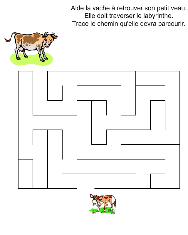 Jeu de labyrinthe gratuit à imprimer