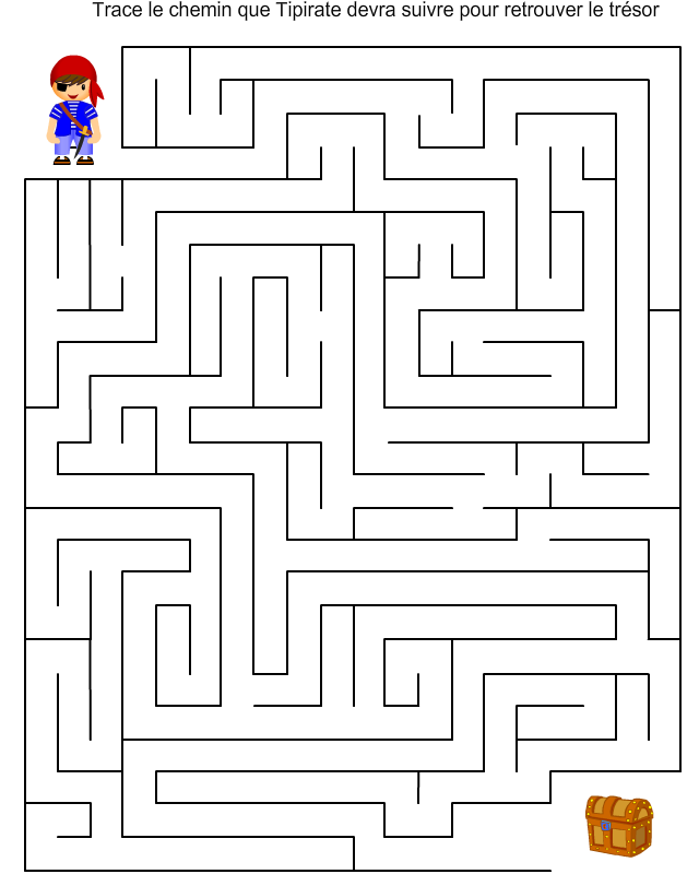 Jeu de labyrinthe gratuit à imprimer