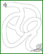 Labyrinthe à imprimer, l'abeille et la ruche