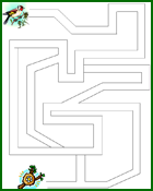 Labyrinthe à imprimer, l'oiseau et le nid
