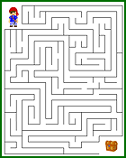 Labyrinthe à imprimer, Tipirate et le trésor