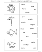 Apprendre à lire, exercice 3 à imprimer