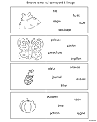 Apprendre à lire, exercice 4 à imprimer