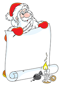 Papier à lettres de Noël à imprimer