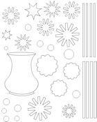 Bouquet de fleurs à découper Bouquet de fleurs à découper