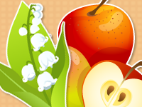 Jeu des ombres en ligne ; les légumes, fruits et fleurs