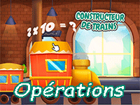Jeu de mathématiques en ligne, addition, soustraction, division, multiplication