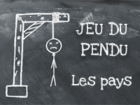 Jeu du pendu en ligne, les pays