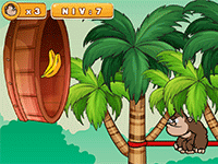 Le singe et les bananes, jeu d'adresse en ligne