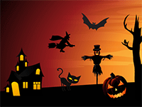 Jeu sonore en ligne, glisser-déposer, Halloween
