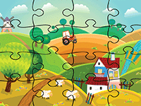 Puzzle en ligne, les paysages