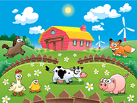 Puzzles en ligne, de 8 à 36 pièces, les fermes