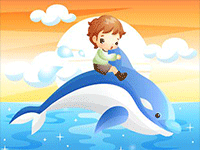 Puzzle en ligne, le dauphin
