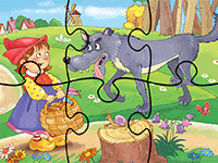 Puzzle 6 pièces en ligne, le Petit Chaperon rouge