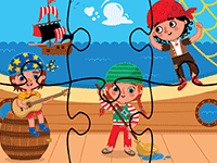 Puzzle 6 pièces en ligne, les pirates